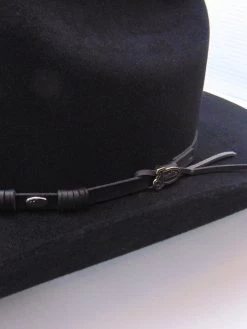 Justin JF0657TOWN-BLK Mens 6x Townes Western Felt Hat Black -Justin Sale Shop JF0657TOWN BLK 4