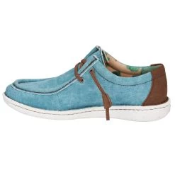 Justin Boots Women's Hazer Turquoise Lace Up Casual Shoe -Justin Sale Shop JL170 2