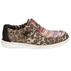 Justin Boots Women's Hazer Leopard And Aztec Print Lace Up Casual Shoe -Justin Sale Shop JL173 4