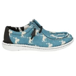 Justin Boots Women's Hazer Turquoise And Broncs Casual -Justin Sale Shop JL178 03