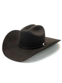 Justin JF0657DYLA Bent Rail Dylan 6X Fur Felt Cowboy Hat Chocolate