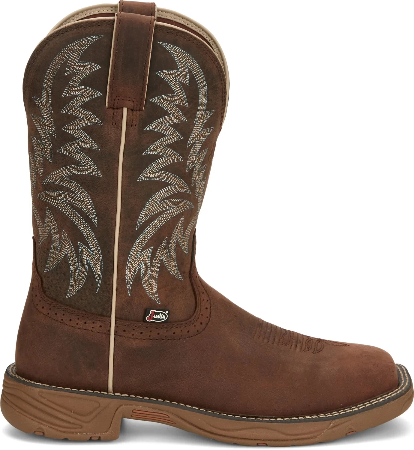 Justin Men's Rush Hickory Brown Water Buffalo Work Boot SE7400 6 Justin Men's Rush Hickory Brown Water Buffalo Work Boot SE7400 - Image 4