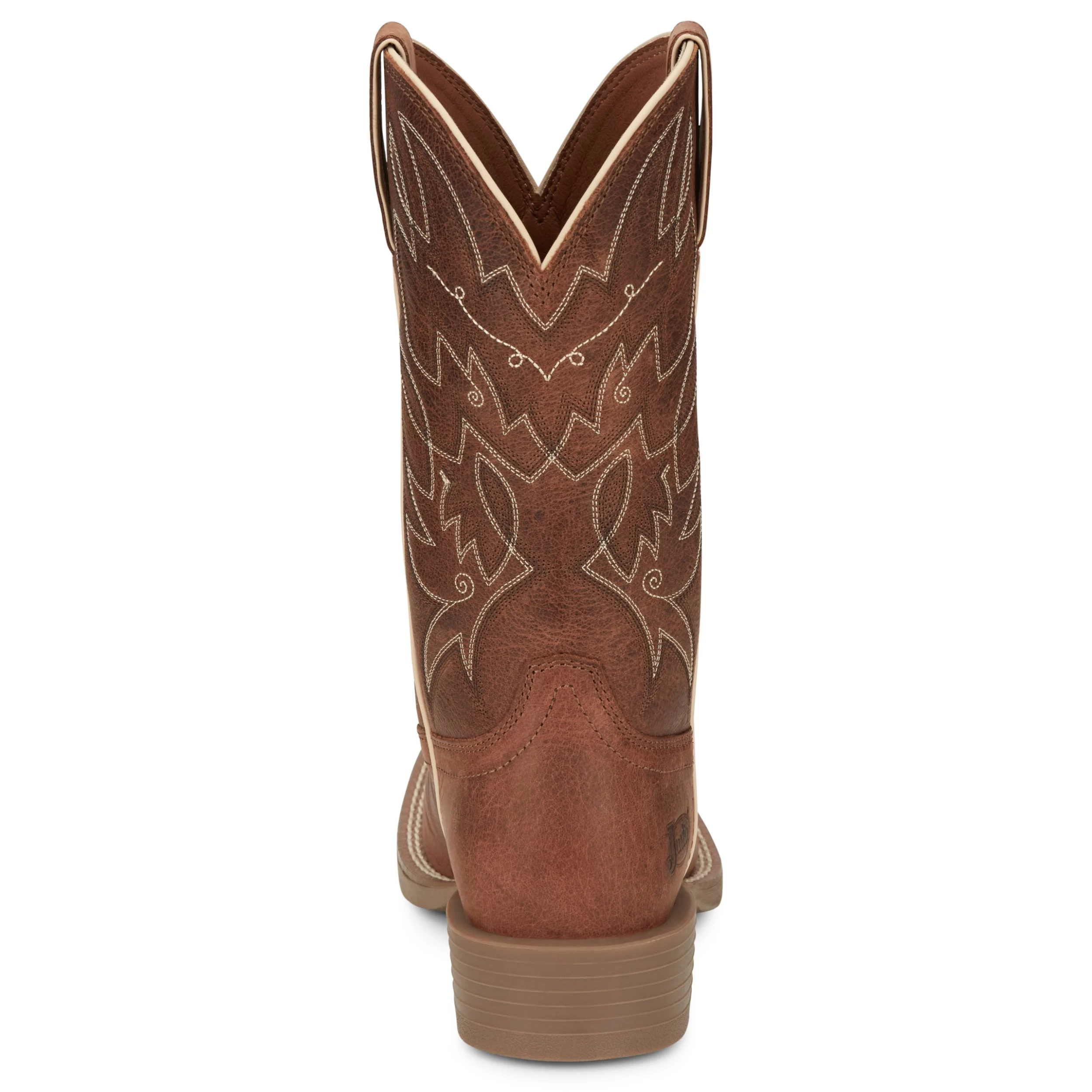 Justin Boots Women's Stampede Halter Roasted Cognac 11 In Top Square Toe Cowgirl Boot 5 Justin Boots Women's Stampede Halter Roasted Cognac 11 In Top Square Toe Cowgirl Boot - Image 3