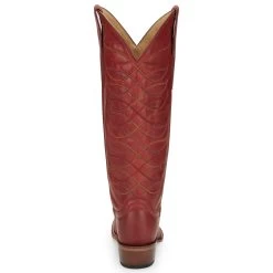 Justin Boots Women's Vintage Whitley Red 15 In Top Round Toe Cowgirl Boot -Justin Sale Shop JST 006 VN4459