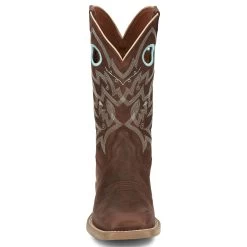 Justin Boots Women's Stampede Liberty Spicy Brown 11 In Top Square Toe Cowgirl Boot -Justin Sale Shop JST 008 SE2801