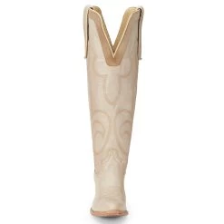 Justin Boots Women's Vintage Verlie Vanilla 17 In Top Round Toe Cowgirl Boot -Justin Sale Shop JST 008 VN4475
