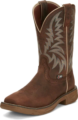 Justin Men's Rush Hickory Brown Water Buffalo Work Boot SE7400 5 Justin Men's Rush Hickory Brown Water Buffalo Work Boot SE7400 - Image 3