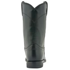 Justin Men's Black Kipskin Classic Leather Roper Boots
