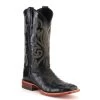 Justin Men's Black Full Quill Ostrich Wide Square Toe Western Boot - Cavender's Exclusive -Justin Sale Shop JUS08070 1