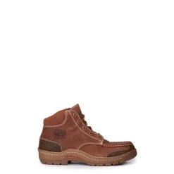 Justin Men's Stampede Light Duty Corbett Brown Waterproof Round Toe Work Shoe -Justin Sale Shop JUSE252 5