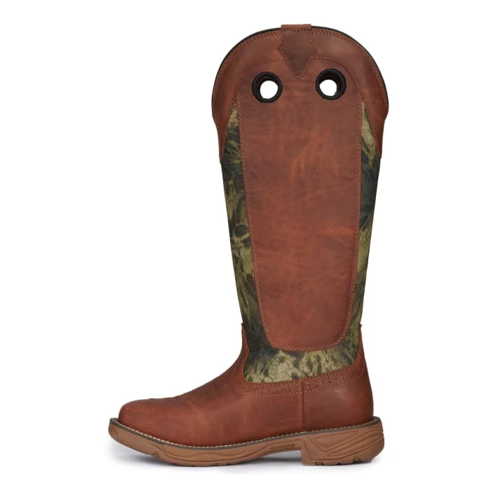 Justin Men's Strike Russet Brown And Camo EH Wide Square Toe Snake Boots 5 Justin Men's Strike Russet Brown And Camo EH Wide Square Toe Snake Boots - Image 3
