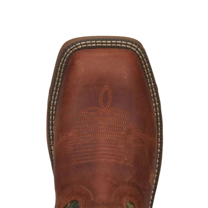 Justin Men's Strike Russet Brown And Camo EH Wide Square Toe Snake Boots 9 Justin Men's Strike Russet Brown And Camo EH Wide Square Toe Snake Boots - Image 7