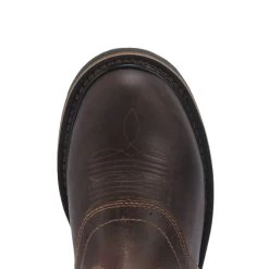 Justin Men's Superintendent Golden Brown And Bone Round Toe Work Boot -Justin Sale Shop JUSE4660 7