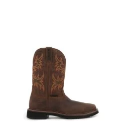 Justin Men's Stampede Driller Dark Brown Square Steel Toe Work Boot 13 Justin Men's Stampede Driller Dark Brown Square Steel Toe Work Boot -Justin Sale Shop JUSE4682 5