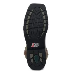 Justin Men's Stampede Driller Brown And Green Square Steel Toe Work Boot -Justin Sale Shop JUSE4688 6