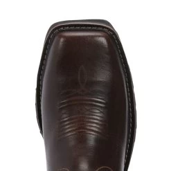 Justin Men's Stampede Driller Brown And Green Square Steel Toe Work Boot -Justin Sale Shop JUSE4688 7