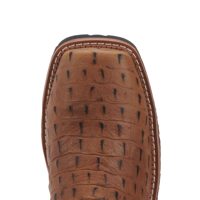 Justin Men's Hybred Derrickman Tan Crocodile Print And Caramel Waterproof Square Composite Toe Work Boot 9 Justin Men's Hybred Derrickman Tan Crocodile Print And Caramel Waterproof Square Composite Toe Work Boot - Image 7