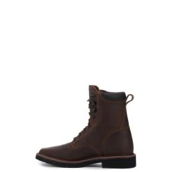 Justin Men's Stampede Pulley Rugged Brown Square Toe Lace Up Work Boot -Justin Sale Shop JUSE681 3