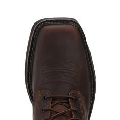 Justin Men's Stampede Pulley Rugged Brown Square Toe Lace Up Work Boot -Justin Sale Shop JUSE681 7