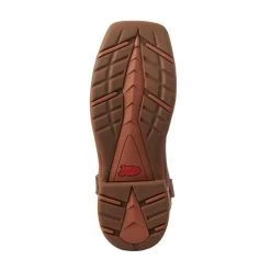 Justin Men's Rush Hickory Brown Wide Square Toe Cowboy Boots -Justin Sale Shop JUSE7400 6