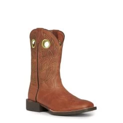 Justin Men's Bowline Hazel Tan Square Toe Cowboy Boots