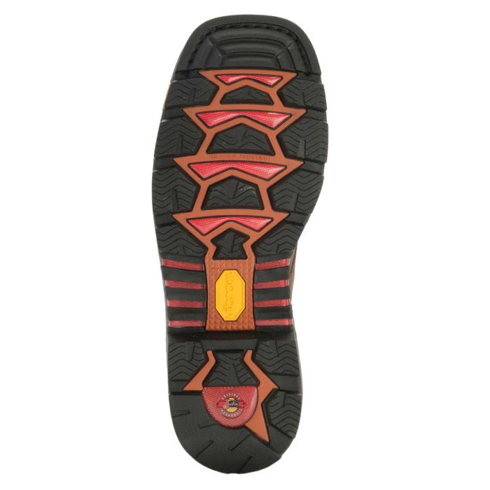 Justin Men's Vibram Commander X5 Pipefitter Tobacco Square Steel Toe Lace Up Work Boot 5 Justin Men's Vibram Commander X5 Pipefitter Tobacco Square Steel Toe Lace Up Work Boot - Image 3