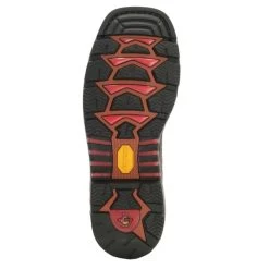 Justin Men's Vibram Commander X5 Driscoll Mahogany Brown Square Toe Work Boot -Justin Sale Shop JUWK2110 3