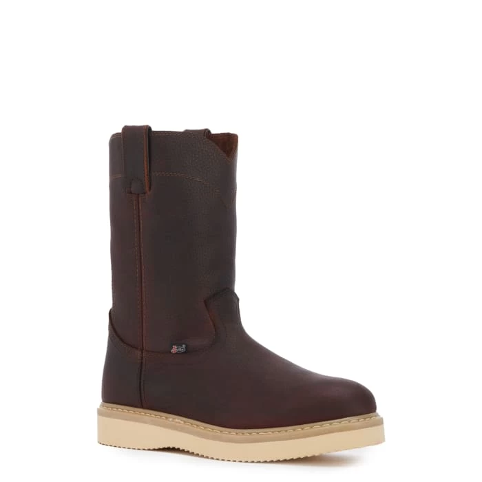 Justin Men's Axe Tan Mahogany Round Toe Work Boot 3 Justin Men's Axe Tan Mahogany Round Toe Work Boot