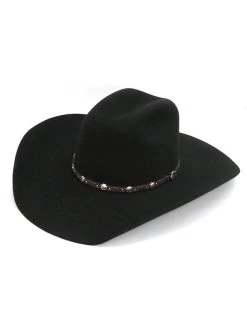Justin JF0230BUST4402 Mens 2X Buster Premium Felt Hat Black
