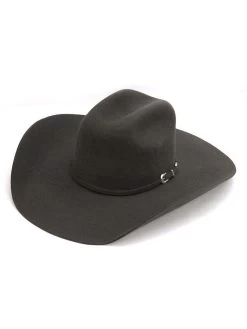 Justin JF0330DNT2 Mens Denton II Cattleman 3X Wool Hat Smoke