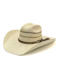 Justin JS2B56BEXR4414 Mens Bent Rail Bexar Straw Hat Ivory Tan - (D)