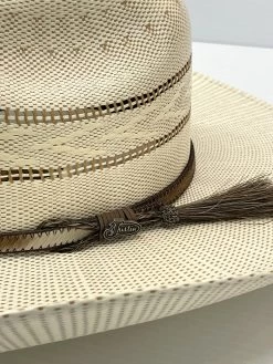 Justin JS2B56BEXR4414 Mens Bent Rail Bexar Straw Hat Ivory Tan - (D) -Justin Sale Shop Justin JS2B56BEXR4414 3 1
