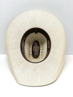 Justin JS2B56BEXR4414 Mens Bent Rail Bexar Straw Hat Ivory Tan - (D) -Justin Sale Shop Justin JS2B56BEXR4414 4 1