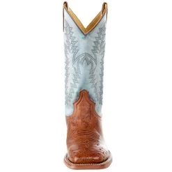 Justin Boots Men's NRS Exclusive Vintage Cognac Smooth Ostrich Cowboy Boot -Justin Sale Shop MJ2500 2