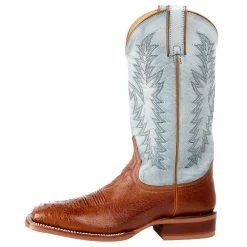 Justin Boots Men's NRS Exclusive Vintage Cognac Smooth Ostrich Cowboy Boot -Justin Sale Shop MJ2500 3