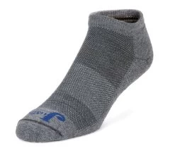 Justin Mens Low Cut Grey And Blue Socks - 3 Pack