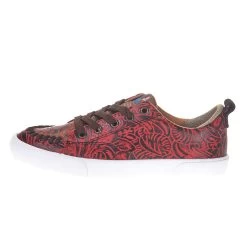 Reba By Justin Woman's Susie Red Western Floral Lace Up -Justin Sale Shop RM072 2