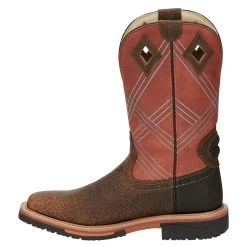 Justin Boots Men's Stampede Hybred Dalhart Brown Waterproof Soft Toe Work Boot -Justin Sale Shop SE4216 2