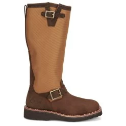 Justin Boots Women's Cottonwood Hickory Brown Square Toe 17in Tall Snake Boot -Justin Sale Shop SN6914 03