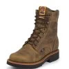 Justin Boots Justin Mens J-Max Lace Up 8in Work Boots -Justin Sale Shop TE013590