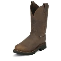Justin Boots Justin Mens J-Max Pull On Bay Work Boot