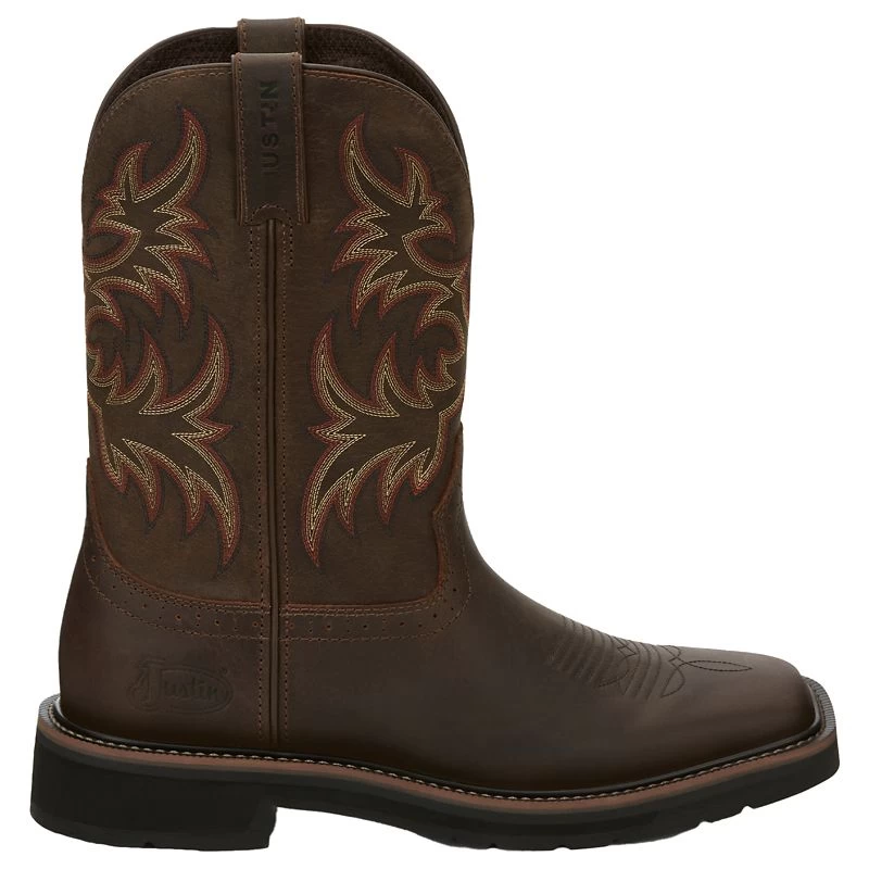 Justin Boots Justin Mens Stampede Sq Rugged Work Boots 5 Justin Boots Justin Mens Stampede Sq Rugged Work Boots - Image 3