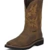 Justin Boots Justin Mens Stampede Steel Rugged Work Boot