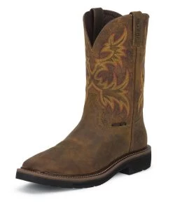 Justin Boots Justin Mens Stampede Steel Rugged Work Boot
