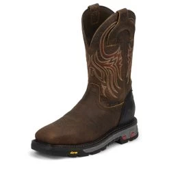 Justin Boots Justin Mens Commander X5 Sq Steel WP Boots