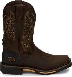 Justin Boots Justin Mens Stampede Joist WP Sq Toe Boots -Justin Sale Shop TE018312 03