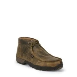 Justin Boots Justin Mens Prem Steel Dark Moc Work Shoes -Justin Sale Shop TE018457 01