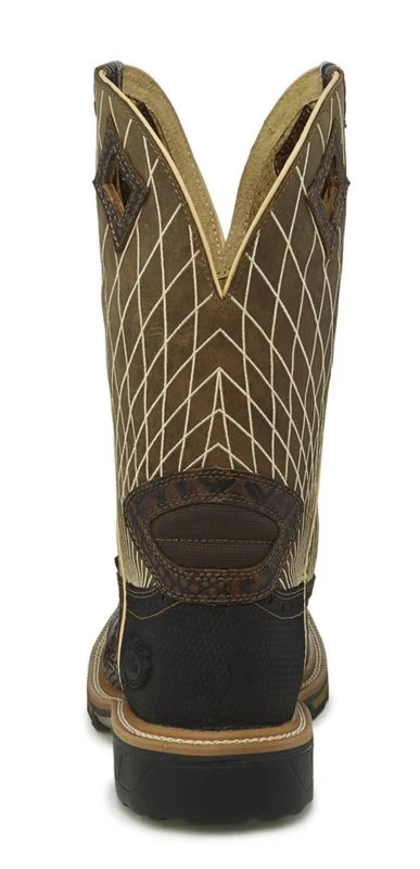 Justin Boots Justin Mens Derrickman Comp Croc Work Boots 5 Justin Boots Justin Mens Derrickman Comp Croc Work Boots - Image 3