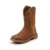 Justin Men's Stampede Rustic Tan Waterproof Steel Toe Work Boot WK4331 -Justin Sale Shop TE026594
