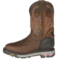 Justin Boot Company Men's Tumbled Mahogany Brown Buffalo 11in. Top -Justin Sale Shop WK2110 2